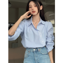 포흐 스트라이프 랩셔츠