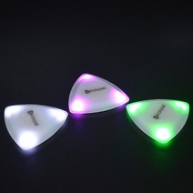 피칼 LED 이팩트 피크 삼각피크 일렉기타 통기타, 그린
