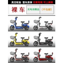 전기자전거 영구 남녀 스쿠터 국가 표준 소형 전원 리튬 부모 자식 배터리, 48v, 0아, 〖네이키드카〗 배터리 없음 선물배송비 별도 색상