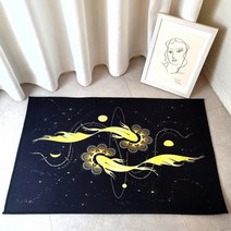 나비의꿈 타로 스프레드천 러그 매트, 나비의꿈 (대) 60cm×90cm