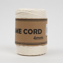 쎄비 대용량 푼사 마크라메실 100m 330g 90합 4mm 마크라메재료 순면로프 서양매듭, 2. 내추럴 샌드