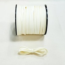 행복한다이세상 28가지 색상 3mm 샤무드끈 스웨이드끈 가죽끈 포장끈 세무끈, 2. 상아