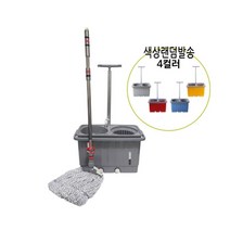 매장 바닥청소 이동식 걸레밀대 회전짤순이 건물 빨래통 회전식 회전걸레 주차장, 1개