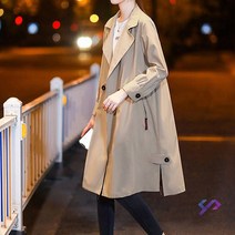 와이제이 국내 당일 발송 가벼운 트렌치바람막이 루즈핏 하프 트렌치코트 빅사이즈 야상 롱바람막이 YJK229