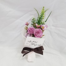 영하우스 납골당꽃다발 미니조화 꽃다발 꽃바구니 납골당꽃 부착식 성묘꽃 산소꽃 봉안당조화 추모꽃 꾸미기 납골당 꽃장식, 폼카네이션핑크