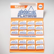 아스코 플래티늄 면도날 20팩 일회용면도날 100개