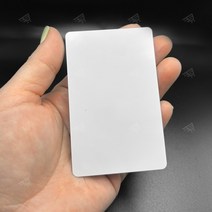 인쇄용 PVC 공카드 화이트 1P 사원증 포토 카드 회원증 제작 만들기 네임 학생증 출입, 단품, 단품
