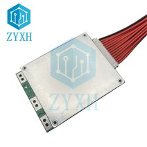 BMS 13S 35A 48V 리튬 이온 18650 배터리 팩 충전 보드 스플릿 포트 밸런서 escooter용 PCB 단락 보호, [01] With Balance