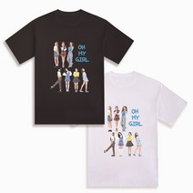 오마이걸굿즈 오마이걸 커스텀 국내산 포토 면 티셔츠