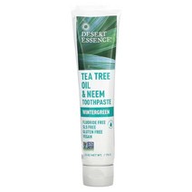 Desert Essence 데저트에센스 티트리 오일 & 님 치약 윈터그린 6.25 oz (176 g), 4개