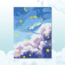 금전운 부산 장식 제주도 돌고래 재물 고래 DIY 그림 그리기 범고래 아기방 유화 어른, 고래 F, 50x70원목안테, diy 혼자 색칠하고