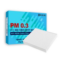 우리필터 우리 차량용 PM0.3 헤파 11등급 자동차에어컨필터, 1개, ww186