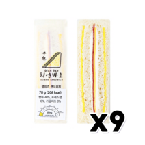 치엔바오 햄치즈 샌드위치 78g x 9개