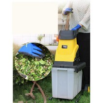 잔가지 파쇄기 나무가지 절단기 톱밥제조기 수거백형, 2500W + 20m 전원 코드 업그레이드