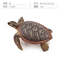 거북이어항 반수생거북이 수족관 사육장 미니어처 바다 생활 녹색 거북이 장식품 동물 작고 귀여운 모델 장식 액세서리 피규어 장난감null, R