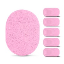도톰한 15T 클렌징 해면 스펀지 핑크 대용량, 50개