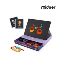 미디어 창의력 활동 자석보드 모양자석 72pcs 그림카드10장