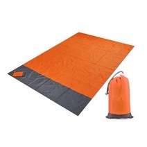 발포매트 300 에어요에어매트 캠핑 두꺼운돗자리 백패킹 200x210cm 포켓 피크닉 방수 비치 담 모래 야외 피크닉 텐트 접이식 커버 침구, 주황색, 200x140cm, [04] orange
