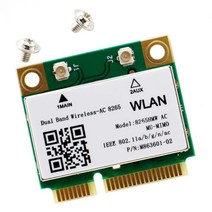 Deal4GO 8265 HMW 8265ac 802.11ac 867Mbps 미니 PCie Wi-Fi 어댑터 무선-AC WLAN 카드 w/블루투스 4.2 인텔 8265HMW용