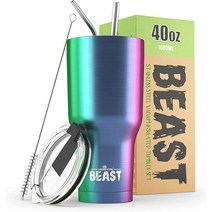 Greens Steel 비스트 40온스 진공 단열 스테인리스 텀블러 퍼플 USA 미국, 20 oz, Royal Blue