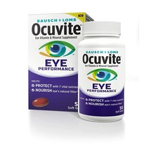 바슈롬 오큐바이트 아이 퍼포먼스 50정 Ocuvite Eye Vitamin & Mineral Supplement Contains Zinc