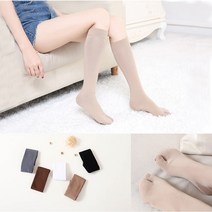 Mode 여자 발가락 타비 족발 무지 니삭스 긴양말 무릎양말