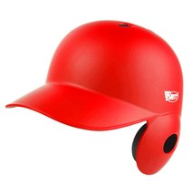 브렛 프로페셔널 타자헬멧 우타자용 좌타자용 무광 레드 배번스티커 주머니포함