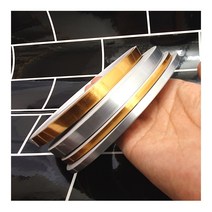 메탈릭 틈새 씰링 테이프 금색띠 리폼 은색띠 가구 타일, 은색_10mm