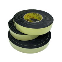 스펀지 스폰지 테이프 단면 접착 소음 방음제 두께 1mm~10mm, 폭100mm, 1개