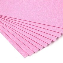 10 Pcs 스폰지 폼 EVA 종이 아이들 DIY 공예 Pearlescent 파우더 반짝이 시트 Cardstock A4 거품 논문, [01] Pink