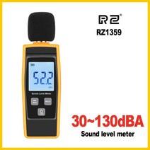 층간소음 측정기 디지털 소음계 소음 전문가용 정확도 데시벨 RZ 사운드 레벨 미터 DB 테스터 LCD 화면 New RZ1359, China