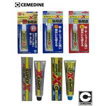 세메다인 접착제 본드 슈퍼엑스 SUPER X 강력 접착제 탄성 본드 금속 유리 고무 실리콘고무 아크릴 PP PE FRP EPDM PBT 세라믹 탄성, XG 완전투명 (속건성) 135ml, 1개
