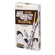 롯데제과 화이트쿠키 빼빼로 과자 9p, 25g, 15개
