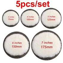 광택패드 폴리싱 드릴광택 폼 광택기 패드 5 크기 75 175mm 양모 연마 디스크 셔, 빨간색
