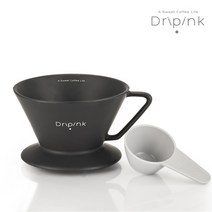 드립핑크 도자기 커피 드리퍼 블랙(국내산) 세라믹 드리퍼