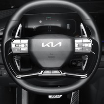 유투카 EV9 튜닝 용품 핸들프레임 커버 우드 블랙 카본 몰딩 차량 드레스업, 유광블랙, 핸들프레임 커버 1P