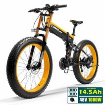전기자전거 전기자전거렌탈 T750Plus 스노우 자전거 1000W 접이식 전기 모래 48V 고성능 이온 배터리 5 레, 05 YW1000W 14.5A Plus, 한개옵션1