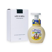 라이웰 아이깨끗해 핸드솝 핸드워시 250ml 세안 거품 클렌징 항균비누 손세정제 선물세트, 청포도향