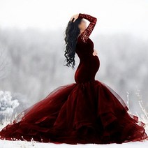 셀프 만삭기념드레스 촬영 드레스임산부 기념 만삭촬영 원피스 우아한 출산 가운 레이스 맥시 드레스 임산부 옷 사진 임신 드레스 출산 드레스 사진 촬영 만삭드레스