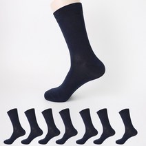 PRS 남성용 실켓원사 장목 정장양말 8켤레