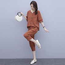 생활한복 개량 절복 퓨전 법복 중년 엄마옷 꽃무늬 상하복 T46