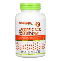 뉴트리바이오틱 아스코르브산 퓨어 비타민 C 2000mg 분말 파우더 227g (8 oz)