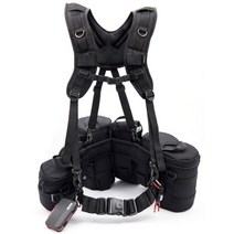 카메라 렌즈가방 메모리카드 수납 가방 조끼 허리 숄더 스트랩 전문촬영장비 야외촬영 사진작가, 단일사이즈, 렌즈 배럴 L2060