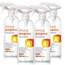 아이오감 장난감 토이 클리너 500ml 4개 레몬향 제균SP, 아이오감 장난감 토이 클리너 50