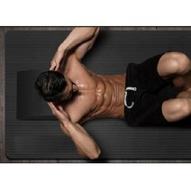 헬스장매트 필라테스 요가 홈트매트 TPE 와이드 홈트레이닝 대형 두꺼운 층간소음 운동매트 빅사이즈 운동매트 와이드요가매트 홈트레이닝매트 요가매트추천 헬스매트 고경도매트 홈트레이닝기구, 10mm_요가매트_블랙