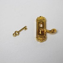 엔틱 골드 문고리 열쇠 미니어처 납골당꾸미기 장식 현관문열쇠 문손잡이 도어록