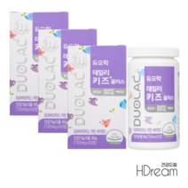 듀오락 데일리 키즈 플러스 어린이 베이비 유산균 초코맛 3박스 HD 듀오락유산균, 듀오락 데일리키즈플러스 3통 (90일분) 초코