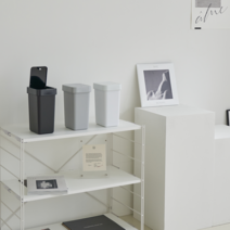 원터치 라운드형 멀티빈 휴지통 무지 종량제 화장실 쓰레기통 5리터 10리터 20리터, 블랙, 원터치 라운드형 멀티빈 5리터