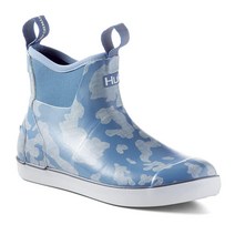 HUK mens Rogue Wave Shoe | High-performance Fishing & Deck Rain Boot White - New 14 US 450242, Running Lakes - Titanium Blue