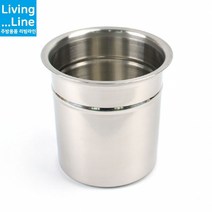 사이즈 다양한 BMP 스텐 국산 주방 양념통 소스통 뼈통 수저통 집게통 가위통 갈비탕 감자탕 뼈통 주방양념통 고추장 양념장 조미료 소분통, [LL] 낮은비엠피-KSS6호-뚜껑미포함